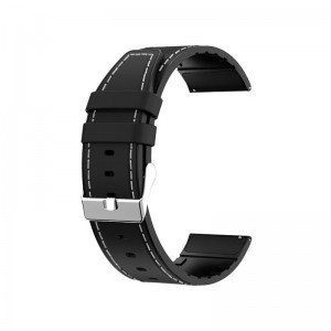 Pulseira Universal 22 mm GTR / Stratos / Huawei / Samsung / COOL Elite Leatherette Black